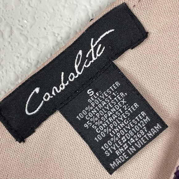 Cardalate Maxi Dress Size S – Lace Pleated Nude Lining Whimsigoth Fairycore - Picture 6 of 6